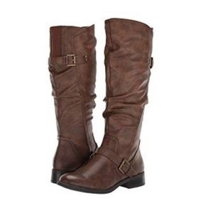 White Mountain Brown Riding Boots Brand New